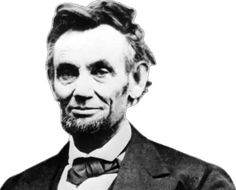 a black and white photo of abraham lincoln