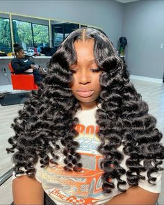 Slay Hairstyles, Teenage Hairstyles, Frontal Wig Hairstyles, Quick Natural Hair Styles, Weave Styles, Curling Hair With Wand, Quick Weave Hairstyles, Hair Idea, 10th Grade