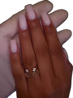 Classy Nails For Engagement, Basic Glam Nails, Milky White And Pink Nails Acrylic, Nail Ideas For Labor And Delivery, Short Square Nail French Tip, Grown Women Nails, Pretty Neutral Nails Classy, Natural Nail Manicure Designs, New Mom Nail Ideas