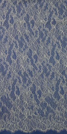 an image of a blue and white lace