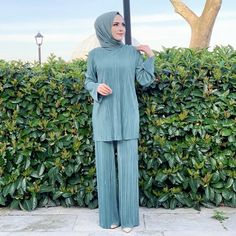 Muslim Suit 2 Pieces Women Long Dresses European Clothing Turkish clothes for women autumn Garment Hijab Muslim Robe 3abaya Eid 2 Piece Set Pants, Turkish Clothes, Turkey Fashion, Turkish Clothing, European Outfit, Moroccan Kaftan, European Dress, Muslim Hijab, Muslim Outfits