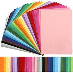 Please note before ordering? About A4 Size: 20 x 29cm / 11.5" x 8" Features: - Made of quality paper, acid-free, 300 sheets can served for a long time used.30 assorted colors, 10 sheets in each color. - Great for crafting, kids art projects, small gift bags and wrapping, easter baskets. - DIY art crafts, like pom pom, flowers, bouquets, confetti, squares, tassel, garlands, wreaths. - Perfect color tissue paper for Christmas, Halloween, Weddings, Valentine's Day, Mother's Day, Bridal And Baby Sho Family Art Projects, Tissue Flowers, White Cherry Blossom, Diy And Crafts Sewing, White Cherries, Diy Gift Wrapping, Small Gift Bags, Paper Fans, Holidays Christmas