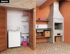 an open door to a kitchen with a stove and refrigerator