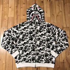 (eBay) Find many great new & used options and get the best deals for 2008 Kyoto city color camo shark full zip hoodie BAPE japan A Bathing Ape Size M at the best online prices at eBay! Free shipping for many products! Bape Hoodie Amazon, Bathing Ape Bedding, Bape Abc Shark Full Zip Hoodie Pink, Bape Bapesta Star Mirror, Bapesta Shark Hoodie, Bape Shark Slp, Black Bape Hoodie, Twitter Famous, Bathing Ape Hoodie