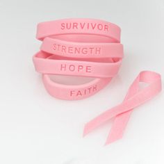 Bracelet Pack, Ribbon Bracelets, Perfect Pink, Awareness Ribbons, New Energy, Pink Bracelet