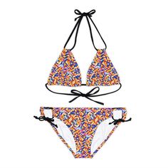 Dive into summer with the Strappy Bikini Set from Nifty Ducks Co.! Crafted from 4-way stretch Tricot, this bikini promises supreme comfort and durability with a blend of 82% Microfiber and 18% Spandex. Tailored for those endless summer days, it features adjustable elastic straps ensuring a flawless fit for all your adventures. Whether it’s a splashy pool party or a sunny beach day, just add your unique art to this two-piece swimsuit and make a splash with style that's uniquely yours. Get ready t Sunny Beach Day, Kimono Pajamas, Heart Doodle, Shopping Totes, Waterproof Travel Bag, Duffel Bag Backpack, Cell Phone Wallet, Logo Items, Two Piece Swimsuit