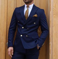 Navy Blue Double Breasted Blazer Men, Men Suit Designs Indian Style, Double Brest Suit Men Wedding, Navy Blue Double Breasted Suit Men, Blue Double Breasted Suit Men, Blue Coat Pant Men, Mens Suits Style Modern Classy, Double Breasted Pinstripe Suit