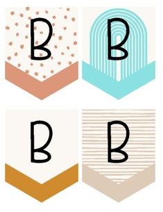 the letters b, c, and d are in different colors