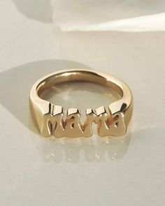 Groovy Mama Ring – James Michelle Trendy Gold Rings For Anniversary, Trendy Personalized Ring Jewelry, Trendy Personalized Gold Rings, Trendy Silver Gold-plated Rings, Trendy 14k Gold Jewelry For Anniversary, Gold Sterling Silver Engraved Open Ring, Gold-color Open Ring Engraved Sterling Silver, Gold-colored Sterling Silver Engraved Open Ring, Gold-color Sterling Silver Engraved Open Ring