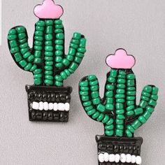 Adorable Cactus Earrings If You Love Tassel Black Brown Tan Dangling Oversized Runway Vacation Vici Style Holiday Present Christmas Gifts Trendy Jewelry Look Zara Hippy Hippie Instagram Instagram Rhinestone Threads Anthropology Boho Bohemian Gypsy Styles Anthro Shop With Me Oversized Runway, Cactus Jewelry, Look Zara, Cactus Earrings, Earring Jackets, Snake Earrings, Kate Spade Earrings, Couture Jewelry, Crystal Stud Earrings