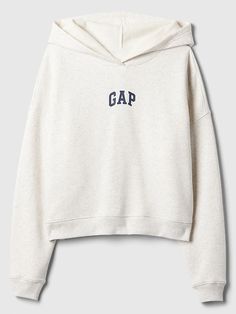 Relaxed Gap Mini-Logo Cropped Hoodie Birthday Wishlist Clothes, Hoodies To Buy, Gap Hoodies, Gap Fashion, Hoodie Gap, Xmas Wishlist, Gap Hoodie, Gap Logo, Trendy Hoodies