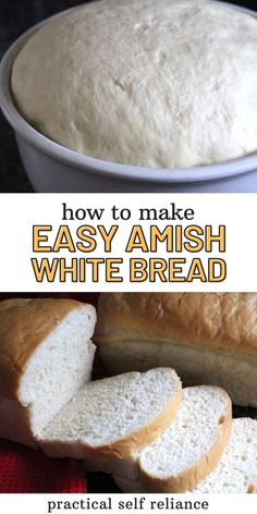 how to make easy amish white bread