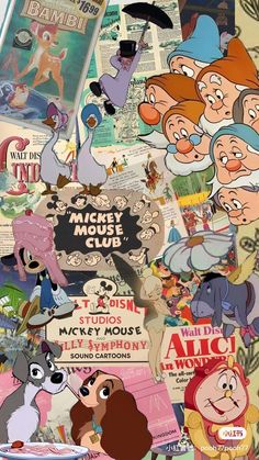 many cartoon characters are grouped together in this collage, including the character from disney's animated movie