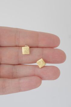 Simple & sweet square stud earrings. Square Stud Earrings, Circle Pendant Necklace, Square Earrings Studs, Square Stud, Circle Pendant, Infinity Bracelet, Hoop Earrings, Stud Earrings, Pendant Necklace