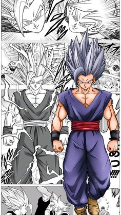 an image of the dragon ball characters