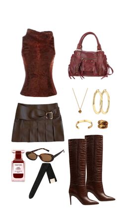 #brown #outfitinspo #ootd #coffee #90s #coquette #coolgirl #lanadelrey #arcticmonkeys #alexademie 90s Coquette, Kleidung Diy, 2000s Fashion Outfits, Mein Style, Swaggy Outfits, Mode Inspo, 2000s Fashion, Fashion Killa