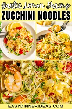 Enjoy a light and flavorful healthy dinner with this Lemon Garlic Shrimp with Zucchini Noodles. Packed with tender shrimp, juicy tomatoes, and zoodles, this dish is perfect for a quick, low carb dinner. Ready in just 20 minutes, it's topped with fresh parsley and parmesan cheese for a delicious finish. 
​