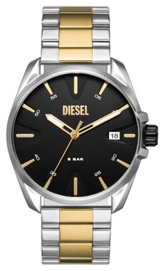 Diesel began as a denim clothing company in 1978 in Breganze, Italy. The founder Renzo Rosso wanted to create an innovative denim brand. He chose the name Diesel as diesel was considered an alternativ... Diesel Watch, Denim Clothing, Diesel Men, Three Hands, Skagen, Two Tone Watch, Stainless Steel Watch, Minerals Crystals, Steel Bracelet