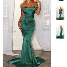 One Of The Most Flattering Dresses I Have Ever Worn! Corset Gown, Emerald Green Color, Flattering Dresses, Boutique Dresses, Emerald Green, Green Color, Dresser, Emerald, Boutique