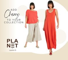 Add Cherry to your Collection from Planet!! All Planets, Pink Box, Capped Sleeves, Understated Elegance, Boat Neckline, The Butterfly, Pima Cotton, Cap Sleeves