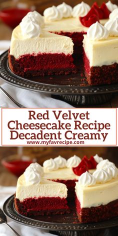 red velvet cheesecake recipe decadent creamy