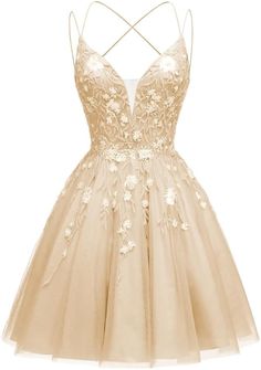 Amazon.com: Fokissy Floral Homecoming Dresses Sparkly Tulle Prom Dresses 2024 Short Teen Spaghetti Strap Formal Party Gowns Dress Light Blue Size 0 : Clothing, Shoes & Jewelry Spring Ball Dresses, Gold Dama Dresses, Damas Dresses For Quince, Short Champagne Dress, Tulle Prom Dress Short, Applique Prom Dress, Tulle Dress Short, Floral Homecoming Dresses, Spring Ball