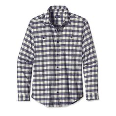 Patagonia Men's Long-Sleeved Organic Pima Cotton Shirt Casual Long Sleeve Organic Cotton Shirt, Casual Yarn-dyed Cotton Flannel Shirt, Long Sleeve Cotton Flannel Shirt For Work, Casual Cotton Long Sleeve Flannel Shirt, Casual Long Sleeve Cotton Flannel Shirt, Patagonia Long Sleeve Cotton Tops, Unstructured Long Sleeve Cotton Top, Casual Long Sleeve Yarn-dyed Top, Yarn-dyed Long Sleeve Cotton Flannel Shirt