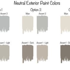 the color chart for neutral exterior paint colors