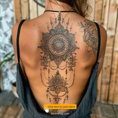 #tattoo #tattoos #tattooart #tattoodesign #tattoodesign #tattoogirl  #tattoosleeve #tattooflower Genie Makeup, Mandala Back Tattoo, Dot Shading, Chest Neck Tattoo, Harmony Tattoo, Dragonfly Tattoos, Gear Tattoo, Mystical Tattoos, Ankle Tattoos For Women