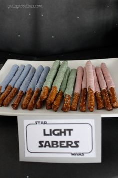 there are many different types of lightsabes on display