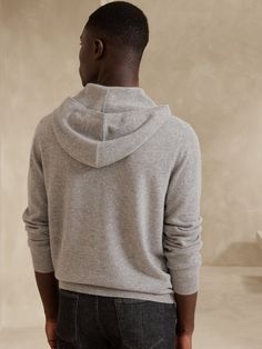 This cozy hoodie is made from luxe cashmere with ribbed detail at the cuff and hem and a front pocket to keep your hands warm.  Hooded neckline.  Front pocket.  Standard fit.  Long sleeves.  Hip length. Cashmere Hoodie, Curator Style, Cashmere Sweaters, Hand Warmers, Sweater Hoodie, Men Sweater, Cashmere, Man Shop, Women Shopping