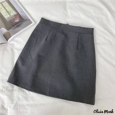 Olivia Mark - Professional Product Title: Gray Midi Pencil Skirt with Bodycon Fit and Elegant Design Professional Skirt, Grey Mini Skirt, Wrap Dress Short, Plaid Pleated Skirt, Grey Bodysuit, Body Suit With Shorts, Grey Pencil Skirt, Bodysuit Dress, Knee Length Skirt Pencil