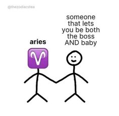 two stick figures holding hands with the words aris and baby on top of them