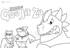 an adult coloring book with the title heros of goliat zu on it