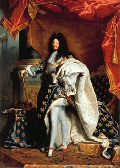 a painting of a man dressed in white and blue