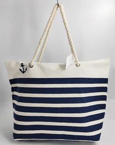 Enjoy a day at the beach or pool with our beach bag! Canvas Beach Tote, Fuzzy Fabric, Beach Totes, Nautical Outfits, Totes Bag, Work Handbag, Pool Bags, Wreath Supplies, Large Handbags