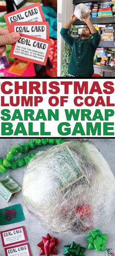 the christmas lump of coal is wrapped in plastic