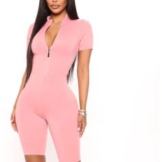 Fashion Nova Xl Baby Got Back Romper- Brand New With Tags! So Cute! Bin 1pl Trendy Short Sleeve Bodysuit For Loungewear, Pink Fitted Bodysuit For Loungewear, Stretch Short Sleeve Jumpsuits And Rompers For Loungewear, Stretch Short Sleeve Jumpsuits For Loungewear, Pink Bodysuit For Summer Loungewear, Pink Summer Bodysuit For Loungewear, Pink Bodysuit For Spring Loungewear, Spring Pink Bodysuit For Loungewear, Spring Pink Loungewear Bodysuit