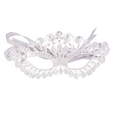 PRICES MAY VARY. Material: Alloy ,Rhinestone ,ribbon.You can bend mask is made from metal which fit for slight adjustments to your face. Color: Silver.Size : 19 x 7.8 cm / 7.48 x 3.07inch.The ribbon length one side :15.75inch (40cm). Brand new Crystal eye mask with white ribbon ties. Designed with rear band to keep the mask in position. Great for parties, evening, fancy dress ball and so on. This beautifully designed Elegant Crystal eye face mask is absolutely stunning. Perfect for masquerade or Winter Masquerade, Prom Masquerade, Rhinestone Mask, Fancy Dress Ball, Party Mask, Mask Masquerade, Mardi Gras Party, Crystal Eye, Masquerade Mask