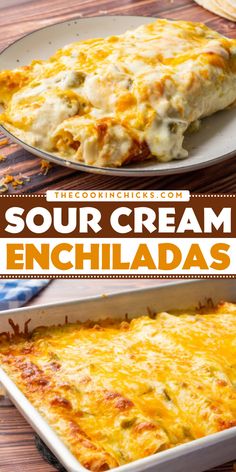 Looking for easy Cinco de Mayo recipes? Check out this easy Sour Cream Enchiladas recipe! These chicken sour cream enchiladas are a melt-in-your-mouth dish that are perfect for a Cinco de Mayo dinner party. It's an authentic Tex-Mex flavor your family will love! Cinco De Mayo Dinner Party, Sour Cream Chicken Enchilada Casserole, Chicken Sour Cream Enchiladas, General Tao Chicken, Chicken Sour Cream, Sour Cream Enchiladas, The Cookin Chicks, Cream Chicken, Sour Cream Chicken