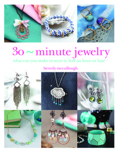 the cover of 30 minute jewelry, with pictures of different items and accessories on it