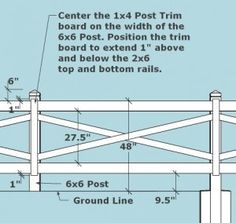 a drawing of a wooden bridge with measurements for the top and bottom posts on each side