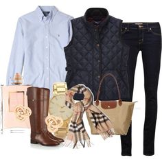 18 Stylish Polyvore Outfits for This Fall/Winter - Pretty Designs Adrette Outfits, Looks Country, Classic Preppy, Preppy Look, Outfit Trends, Winter Mode, 가을 패션, Mode Vintage