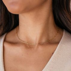 The Minimalist Magnolia Necklace Modern Chain Necklace Sequin Bracelet, Earring Cuff Chain, Pearl Cuff Bracelet, Chain Necklace Gold, Choker Gold, Simple Chain, Bar Necklace Personalized, Necklace Layering, Loop Earrings