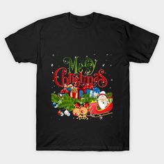 Merry Christmas T-Shirt -- Choose from our vast selection of Crewneck and V-Neck T-Shirts to match with your favorite design to make the perfect custom graphic T-Shirt. Pick your favorite: Classic, Relaxed Fit, V-Neck, Tri-Blend, Dolman Extra Soft Tri-Blend, Slouchy V-Neck, Slouchy, Premium, Heavyweight, Curvy, Ringer, and Curvy V-Neck. Customize your color! For men and women. Red Graphic Print T-shirt For New Year, Holiday Black T-shirt With Letter Print, Red Letter Print T-shirt For New Year, New Year Red Letter Print T-shirt, Black Christmas T-shirt As Gift, Christmas Cotton Graphic Print T-shirt, Christmas Graphic Print Short Sleeve T-shirt, New Year Red T-shirt With Graphic Print, Holiday Graphic Print Crew Neck T-shirt