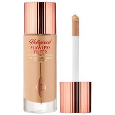 Charlotte Tilbury Hollywood Flawless Filter | Sephora Charlotte Tilbury Hollywood Flawless Filter, Charlotte Tilbury Hollywood Flawless, Hollywood Flawless Filter, Flawless Filter, Makeup Tip, How To Apply Foundation, Oil Moisturizer, Pat Mcgrath, Beauty Blender