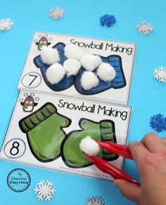 snowball making activity for kids to make