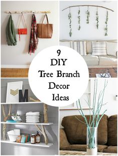 there are many different types of tree branch decor