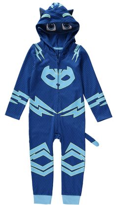 PRICES MAY VARY. Connor by day, Catboy by night! This PJ Masks Catboy costume is an easy-to-wear knit jumpsuit with a front zipper closure for quick dressing Glow-in-the-dark costume delivers a standout look when the sun goes down and the lights dim Girls and boys Cat Boy costume has an attached hood with cool cat ears and mesh visor that’s printed with eyes for a mask effect. Catboy one piece even has an attached tail Long-sleeve jumpsuit features a jogger fit with contrast banded cuffs to keep Catboy Costume, Kids Spiderman Costume, Pj Masks Catboy, Dark Costumes, Catboy Pj Masks, Baby Superhero, Cat Boy, Bodysuit Costume