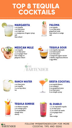 Tequila Cocktails Tequila Smash, Cocktail Recipes Tequila, Tequila Recipe, Plats Healthy, Best Tequila, Yummy Alcoholic Drinks